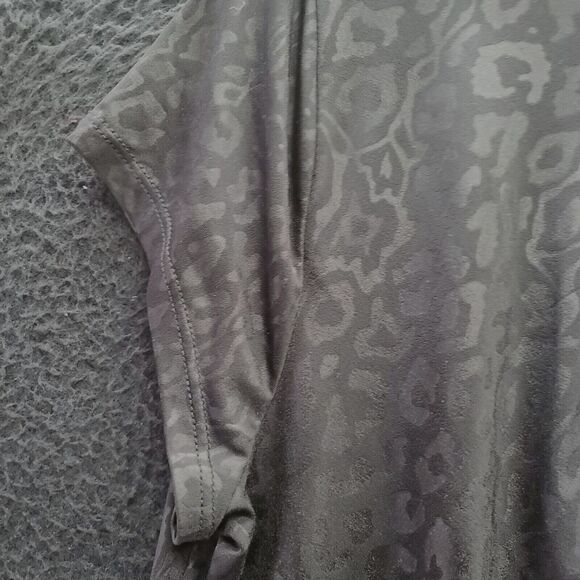 Evan Picone Womens Blouse Black Size PXL Polyester Blend Pullover Short Sleeve - Picture 11 of 12